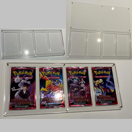 Protection acrylique avec aimant pour 4 boosters