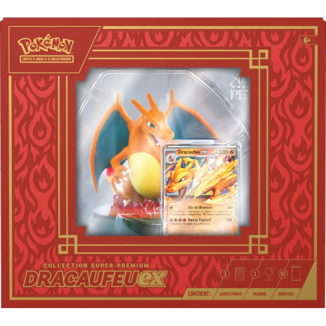 Coffret figurine Super Premium Dracaufeu-Ex  - FRANCAIS (04/10/24)