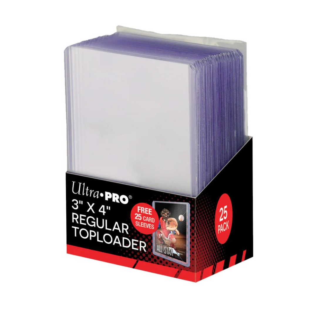 Paquet de 25 toploaders + 25 sleeves Ultra Pro